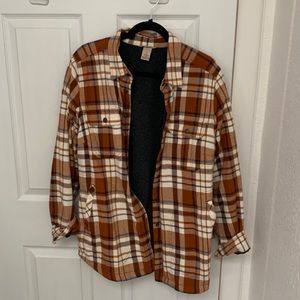 Duluth Trading fleece lined flannel